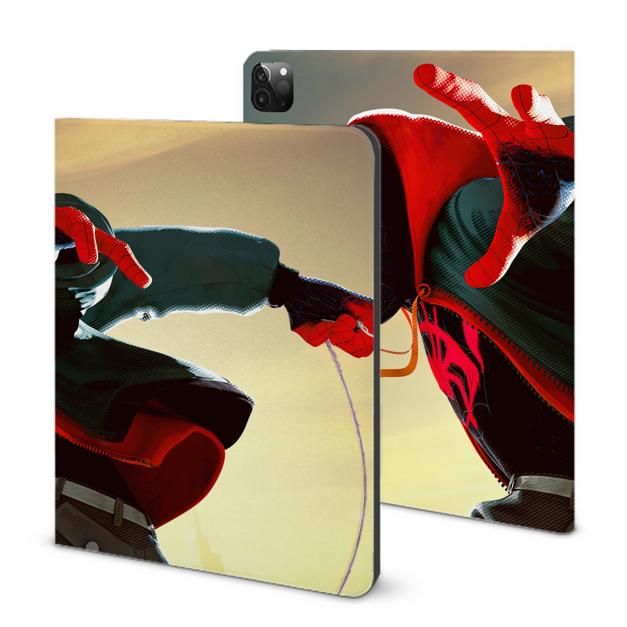 （画像用） Spider Man スパイダーマン IPadケース ペンホルダー付き ブックスタイルデザイン